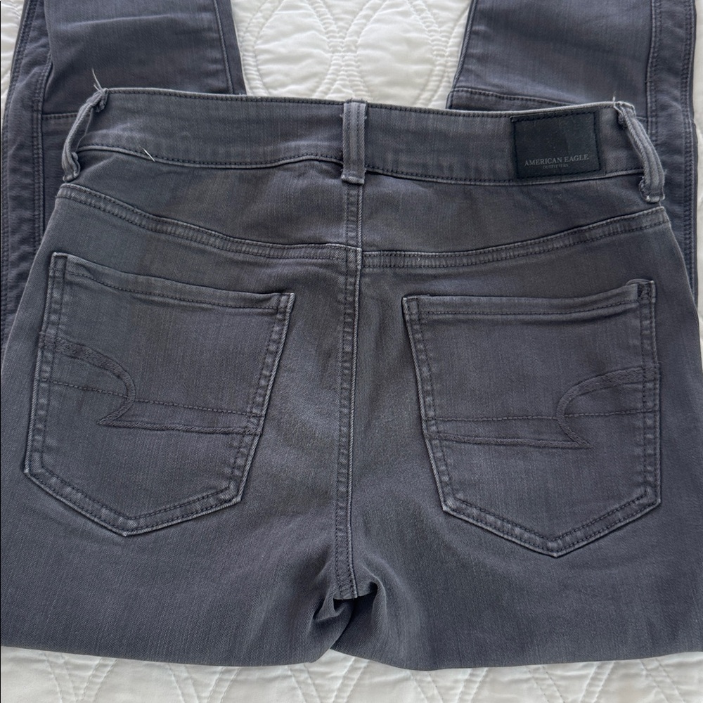 American Eagle Outfitters Next level stretch Gray Jeans - Picture 2 of 8
